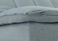 Schlafsofa Gästebett Schlafcouch Couch Schlaffunktion Liegefläche 180x110cm blau-grau