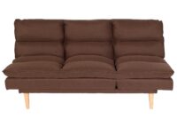 Schlafsofa Gästebett Schlafcouch Couch Schlaffunktion Liegefläche 180x110cm braun