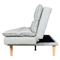Schlafsofa Gästebett Schlafcouch Couch Schlaffunktion Liegefläche 180x110cm mint-grau