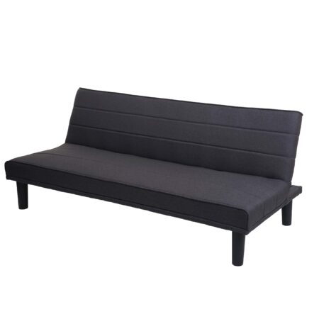 Schlafsofa Couch Klappsofa Gästebett Bettsofa Schlaffunktion 165cm anthrazit-grau