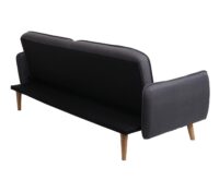 Schlafsofa Couch Klappsofa Gästebett Bettsofa Schlaffunktion 185cm anthrazit-grau
