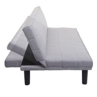 Schlafsofa Couch Klappsofa Gästebett Bettsofa Schlaffunktion 165cm grau