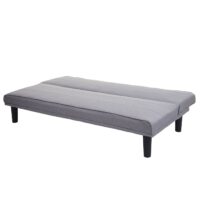Schlafsofa Couch Klappsofa Gästebett Bettsofa Schlaffunktion 165cm grau