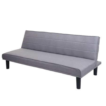 Schlafsofa Couch Klappsofa Gästebett Bettsofa Schlaffunktion 165cm grau