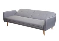 Schlafsofa Couch Klappsofa Gästebett Bettsofa Schlaffunktion 185cm grau