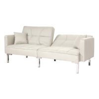 Schlafsofa Schlafcouch Bettsofa Gästebett Liegefläche 170x104cm creme-beige