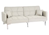Schlafsofa Schlafcouch Bettsofa Gästebett Liegefläche 170x104cm creme-beige
