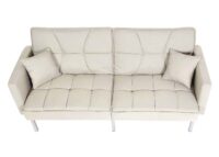 Schlafsofa Schlafcouch Bettsofa Gästebett Liegefläche 170x104cm creme-beige