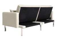 Schlafsofa Schlafcouch Bettsofa Gästebett Liegefläche 170x104cm creme-beige
