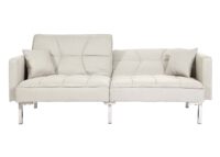 Schlafsofa Schlafcouch Bettsofa Gästebett Liegefläche 170x104cm creme-beige
