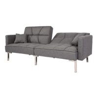 Schlafsofa Schlafcouch Bettsofa Gästebett Liegefläche 170x104cm grau