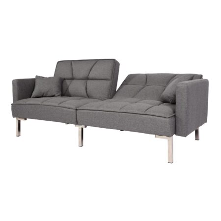 Schlafsofa Schlafcouch Bettsofa Gästebett Liegefläche 170x104cm grau