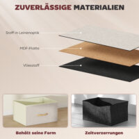 Schlafzimmer Kommode mit 5 Schubladen und Haken beige