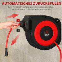 Schlauchtrommel automatisch zur Wandmontage mit 16m Schlauch