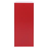 Stahl Schließfachschrank rot mit 3 Türen 90x38x45 cm