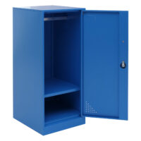 Blauer Stahl Spind mit Kleiderstange 90x38x45 cm