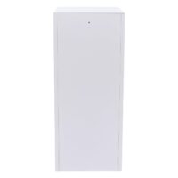 Weißer Stahl Spind mit Kleiderstange und Schließfach 90x38x45 cm