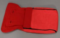 Schlitten mit Winterfusssack & Rückenlehne Schwarz