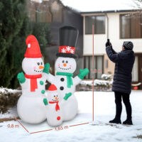 Schneemann aufblasbar mit LED Weihnachtsdeko für aussen und innen