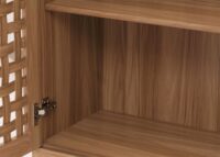 Schrank Wohnzimmerschrank 2 Türen 2 Schubladen 138x80x36cm braun