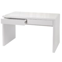 Schreibtisch Bürotisch Computertisch Arbeitstisch Hochglanz 120x60cm weiss