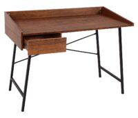 Schreibtisch Bürotisch Computertisch Schublade 3D-Struktur 98x114x60cm braun