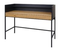 Schreibtisch Bürotisch Computertisch Schublade 120x50cm Holz Metall Eiche-Optik
