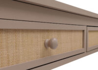 Moderner Schreibtisch Holz helltaupe mit Schublade 110x60 cm