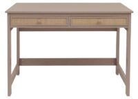 Moderner Schreibtisch Holz helltaupe mit Schublade 110x60 cm
