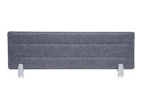 Schreibtisch Trennwand grau 100x30 cm Schallschutz Pinnwand
