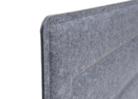 Schreibtisch Trennwand grau 100x30 cm Schallschutz Pinnwand