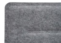 Schreibtisch Trennwand grau 100x30 cm Schallschutz Pinnwand