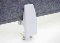 Schreibtisch Trennwand grau 100x30 cm Schallschutz Pinnwand