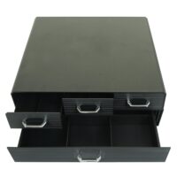 Schubladenbox für Kaffeekapseln Teebeutel mit 4 Schubladen 13x34x31cm