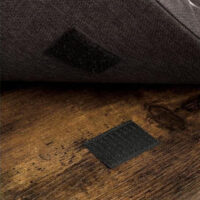 Rustikale Schuhbank mit Sitzpolster und zwei Ablagen. Abnehmbares Kissen und stabiler Stahlrahmen für hohe Belastbarkeit (198 Pfund). Ideal für Flur oder Eingangsbereich. Maße: 80 x 30 x 48 cm, Material: Stahl und Kunstleder.