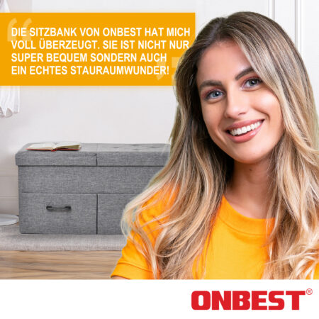 Große Schuhbank mit drei Schubladen für zusätzlichen Stauraum im Flur oder Schlafzimmer.