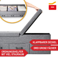 Große Schuhbank mit drei Schubladen für zusätzlichen Stauraum im Flur oder Schlafzimmer.