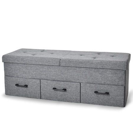 Große Schuhbank mit drei Schubladen für zusätzlichen Stauraum im Flur oder Schlafzimmer.