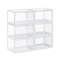 Schuhbox Aufbewahrungsbox 6er-Set Transparent.