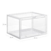 Schuhbox Aufbewahrungsbox 6er-Set Transparent.