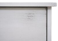 Schuhkipper Schuhschrank 2 Klappen 81x60x25cm Paulownia shabby weiss