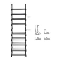 Schuhregal mit zehn Etagen für eine große Anzahl an Schuhen.