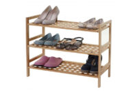 Schuhregal Bücherregal Badregal Standregal ~ Bambus 3 Böden