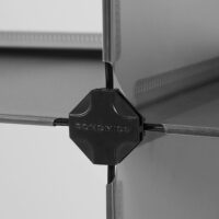 Schuhregal Schuhablage mit 10 Fächern Grau.