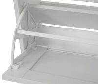 Schuhschrank Schuhkipper Rattanfront 3 Fächer 126x63x24cm weiss