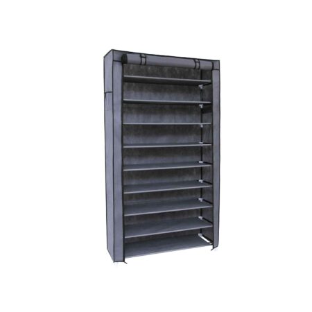 Schuhschrank mit Abdeckung zum Schutz vor Staub und Schmutz.