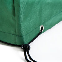 Schutzhülle für Gartenmöbel 135x135x75 cm in Grün, wetterfest und UV-beständig.