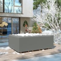 Gartenmöbel Schutzhülle wasserdicht winterfest 275x205x90cm grau