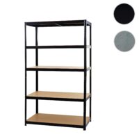 Schwerlastregal Stahl 875kg 5 Böden 200x120x60cm schwarz