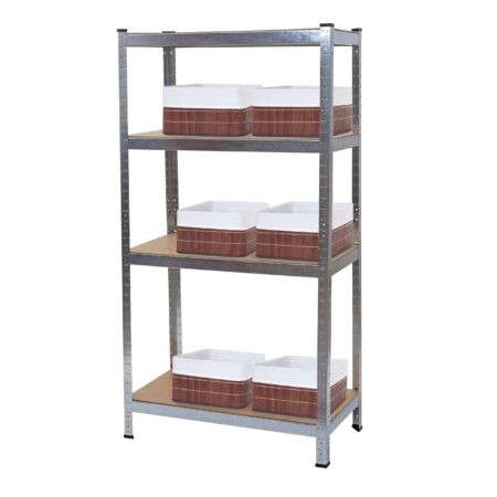 Schwerlastregal Werkstattregal 160x80x40cm bis 320kg mit 6 Körben verzinkt